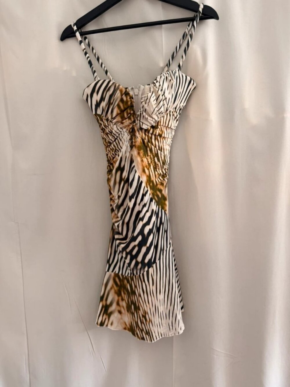 House of CB Zebra Print Mini Dress Size XS